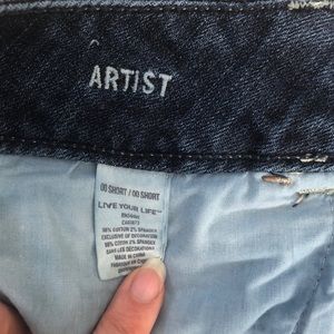 American Eagle size 00 dark wash Artist jeans